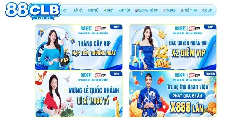 Các nhóm khuyến mãi 88CLB đa dạng người chơi