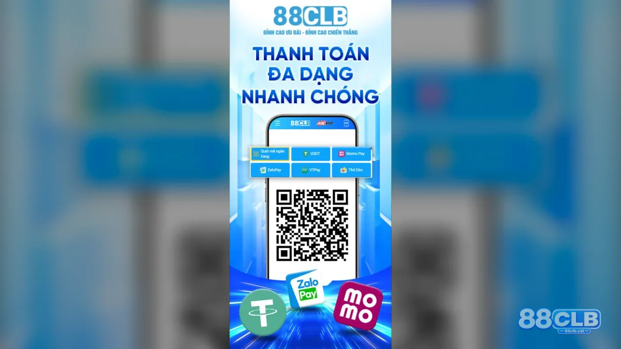 Hướng dẫn nạp tiền vào tài khoản 88CLB